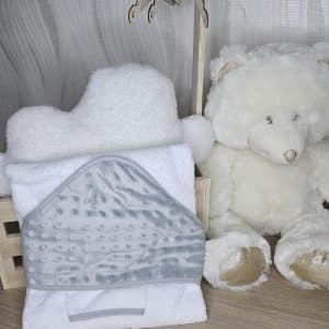 Cape de Bain Bébé Minky Personnalisée