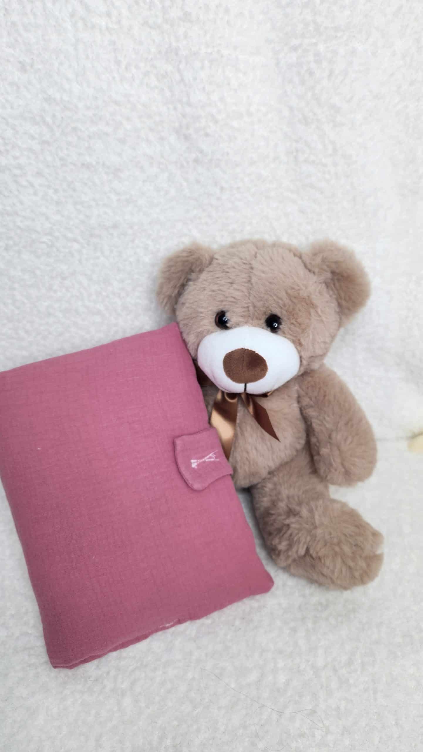 Protège Carnet de Santé Bébé Gaze de Coton Personnalisé – Image 4